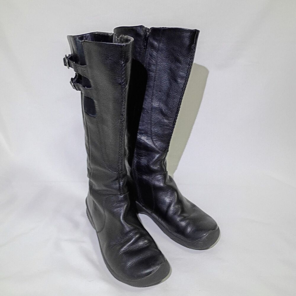 KEEN Bern Baby Bern Tall Black Leather Boots Women’s 7 Western Equestrian